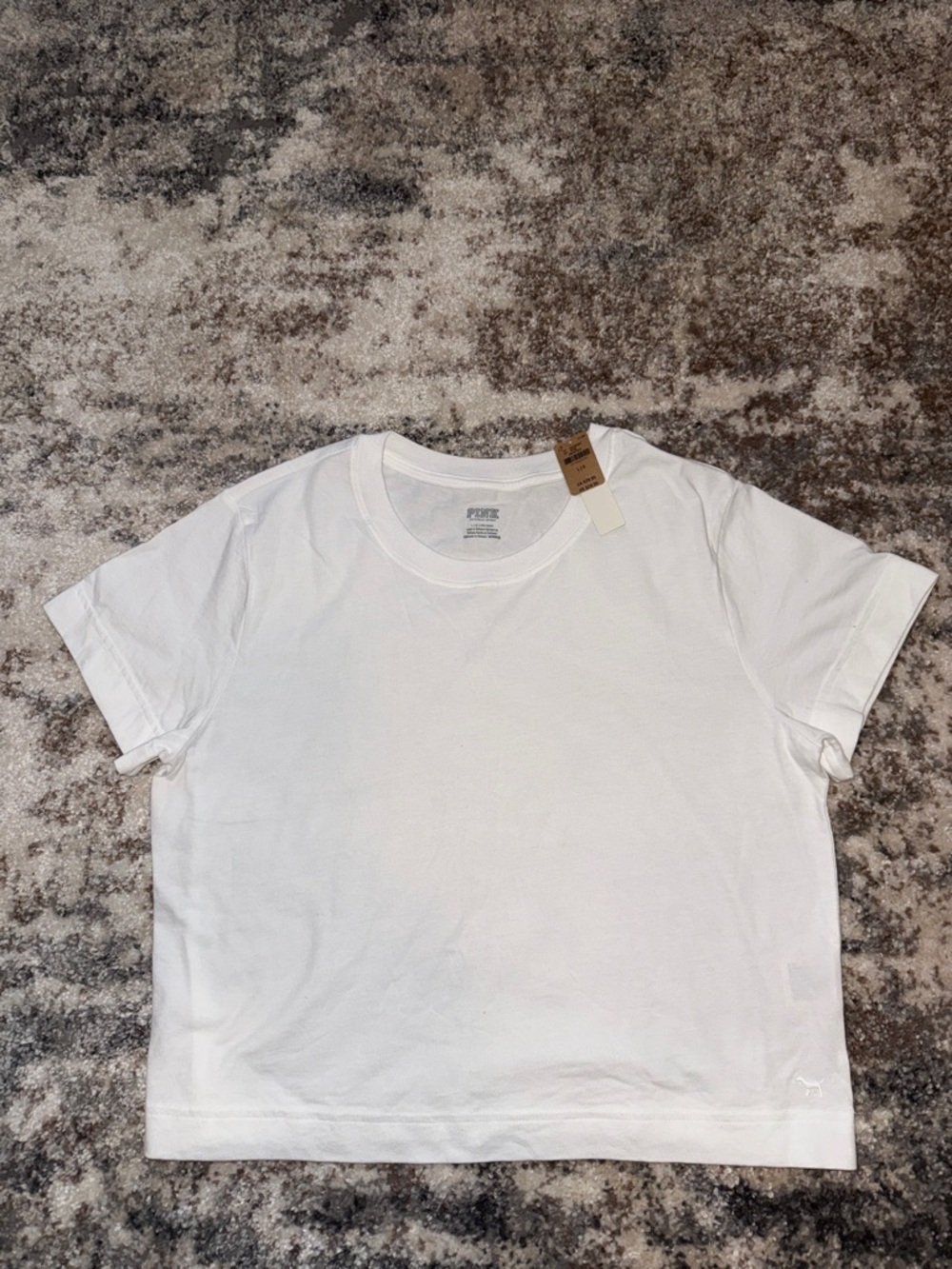 PINK Victoria's Secret White Crop Top